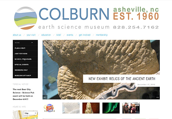 WordPress Museum Sites - The Colburn Earth Science Museum