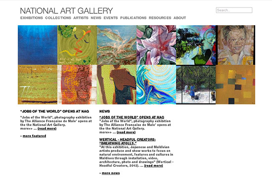 WordPress Museum Sites - National Art Gallery