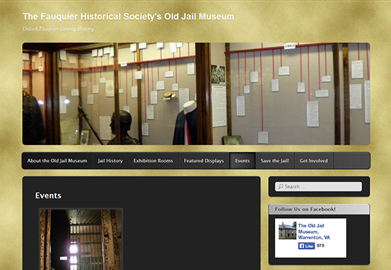 WordPress Museum Sites - The Fauquier Historical Society’s Old Jail Museum