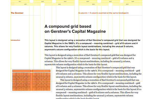 An example grid, the Gerstner, on the Gridset App website.