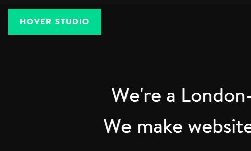Hover Studio - 簡約網頁設計欣賞