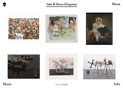 網格布局網頁 Jake & Dinos Chapman
