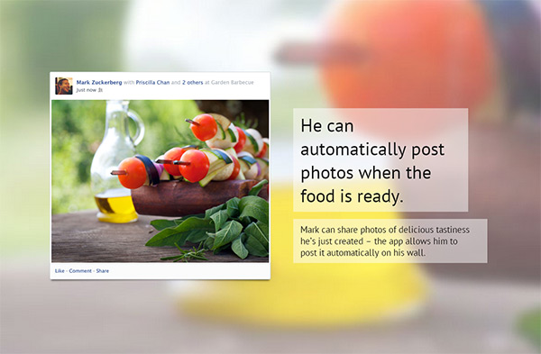 The Facebook Grill in 35 Minimalistic Website Designs for December 2013