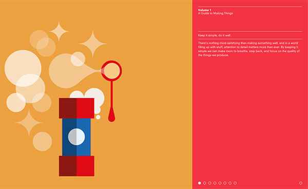 Volume 1 in 35 Minimalistic Website Designs for December 2013