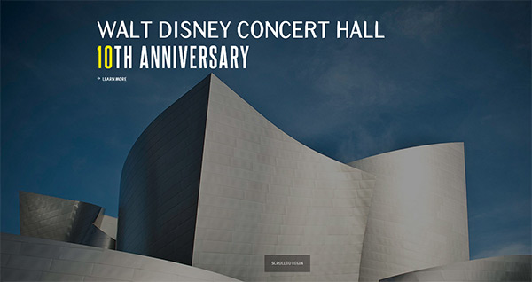 Walt Disney in 35 Minimalistic Website Designs for December 2013