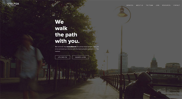 Stelfox in 35 Minimalistic Website Designs for December 2013