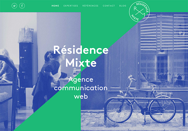 Residence Mixte in 35 Minimalistic Website Designs for December 2013
