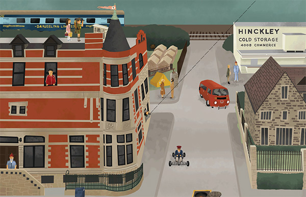 The Wes Anderson Collection in 35 Examples of Vector Illustrations in Web Design