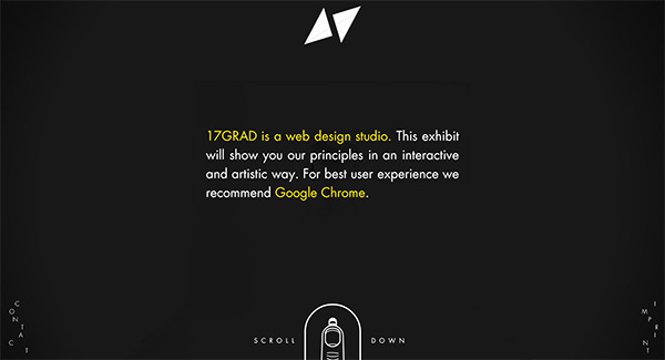 17GRAD in 50 Dark Web Designs for Inspiration