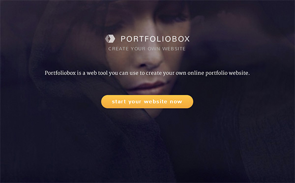 Portfoliobox in 50 Dark Web Designs for Inspiration