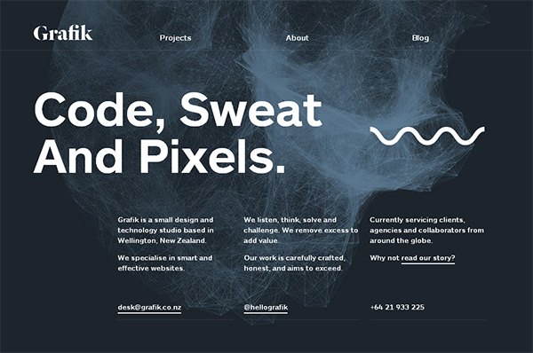 Grafik in 50 Dark Web Designs for Inspiration