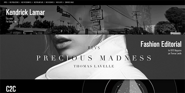 Coeurs & Arts in 50 Dark Web Designs for Inspiration