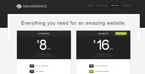 pricing table 14 