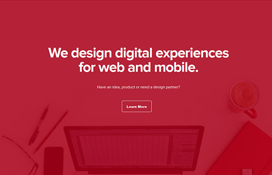 Creative One Page Website Design