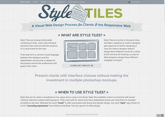 Style Tiles-Responsive Web Design Tool