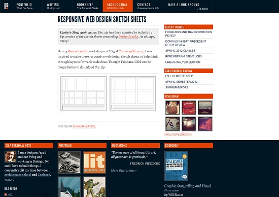  Responsive Web Design Sketch Sheets