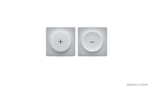 白色扣子風格的CSS按鈕設計 