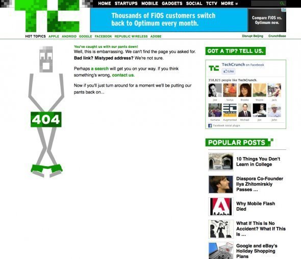 站長可以參考 極富創意的404頁面 三聯