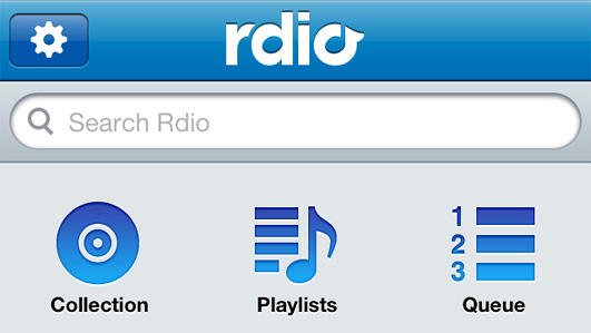 RDIO IPHONE應用程序