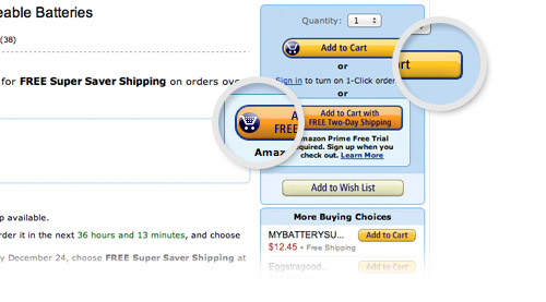 amazon orange button 5 Tips to Designing a Winning Buy Button