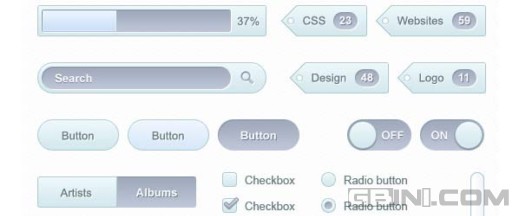 分享10個PSD的web wireframe UI套件 