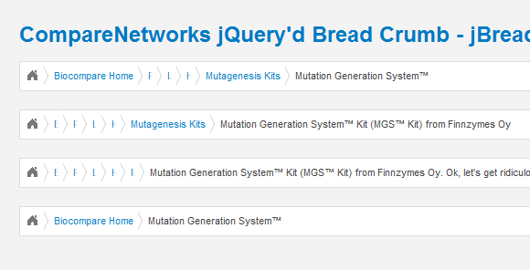 jbreadcrumbs 30 jQuery插件，你應該實現您的網站上