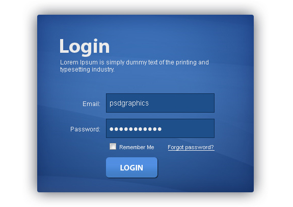 Useful Login Page Template 01 20 Useful Login Page Template   Free PSD Files