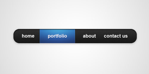 Minimalist Horizontal Navigation