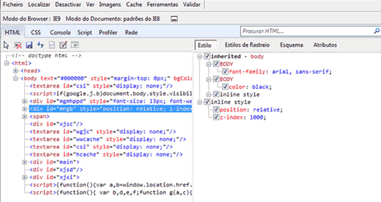 IE浏覽器開發工具Developer Toolbar