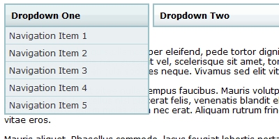 Sliding JavaScript Dropdown Menu