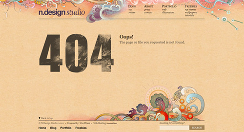 404錯誤頁面設計12