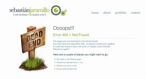 404錯誤頁面設計7