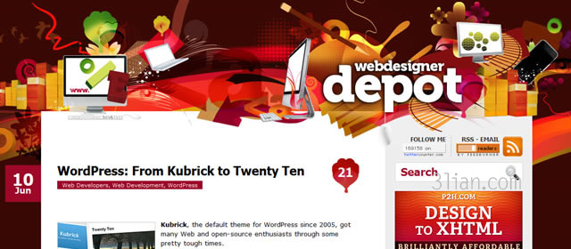 WordPress: From Kubrick to Twenty Ten