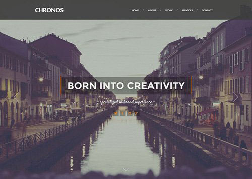 CHRONOS Parallax HTML Template 網頁設計欣賞