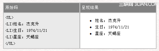 HTML 4.0 語法序列標簽 三聯