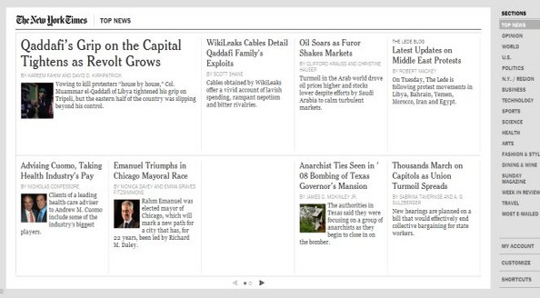 紐約時報是怎麼用HTML 5設計在線閱讀產品的 三聯