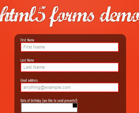 Fun with HTML5 Forms