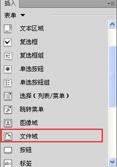 Dreamweaver插入文件域  三聯