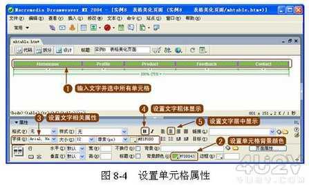 如何在Dreamweaver中制作表格美化頁面