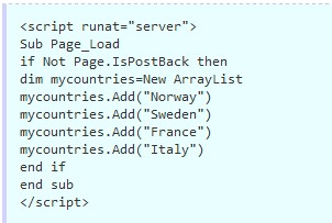 使用ASP.NET ArrayList對象創建數組和排序的示例 三聯