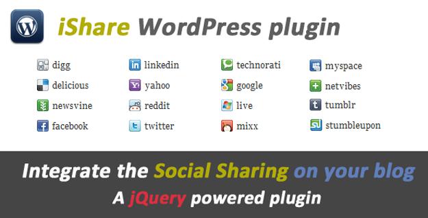 十五款款 jQuery 社交網絡分享插件