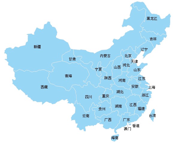 raphael.js繪制中國地圖   三聯