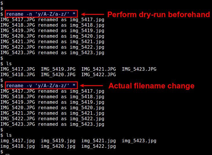 在Linux中對文件進行批量重命名文件的方法 三聯