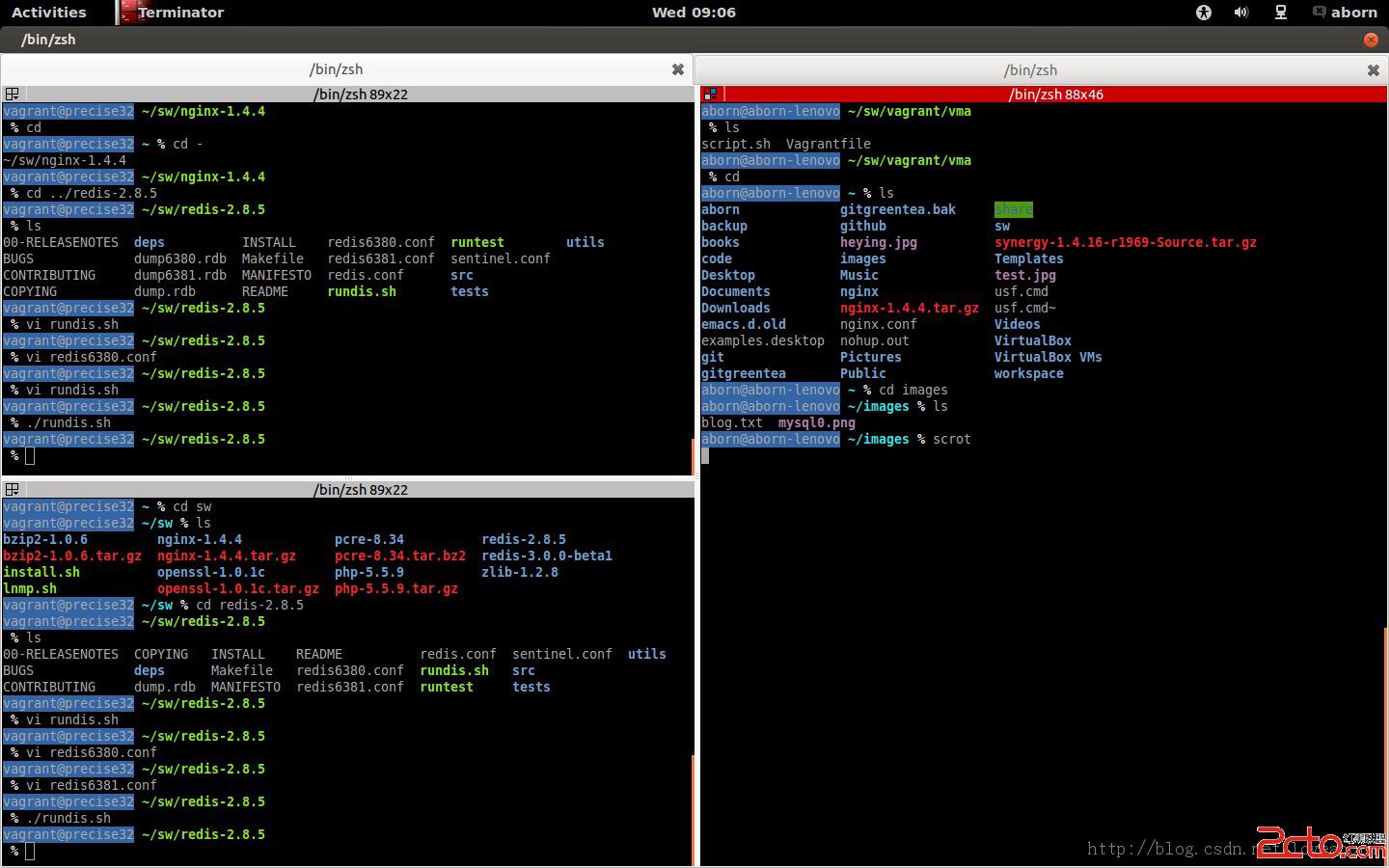 Linux下多窗口分屏式終端--Terminator     三聯