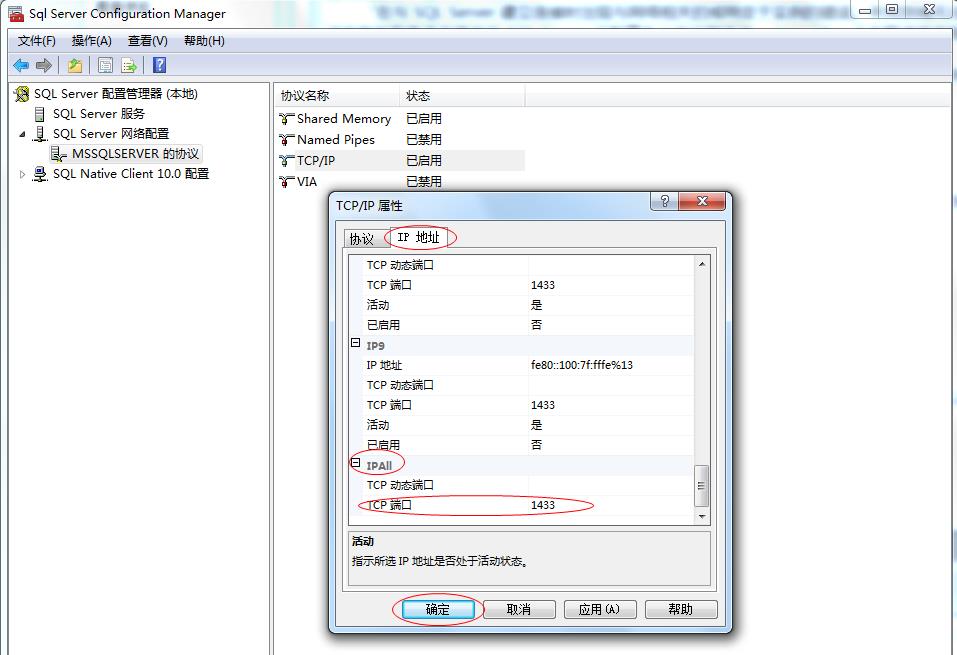 SQL Server 建立連接時出現的錯誤