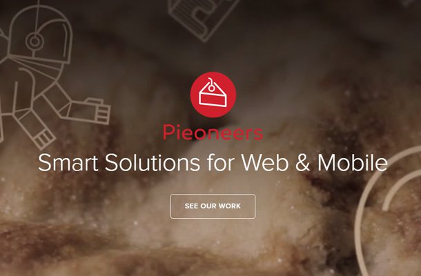 pieoneers homepage digital agency layout