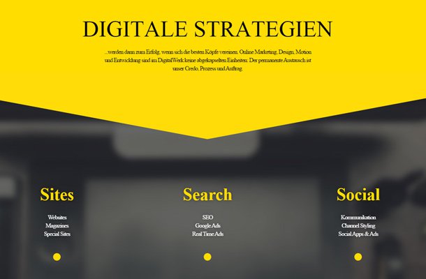 digital werk online agency typography