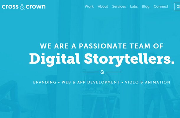 cross and crown web design identity homepage