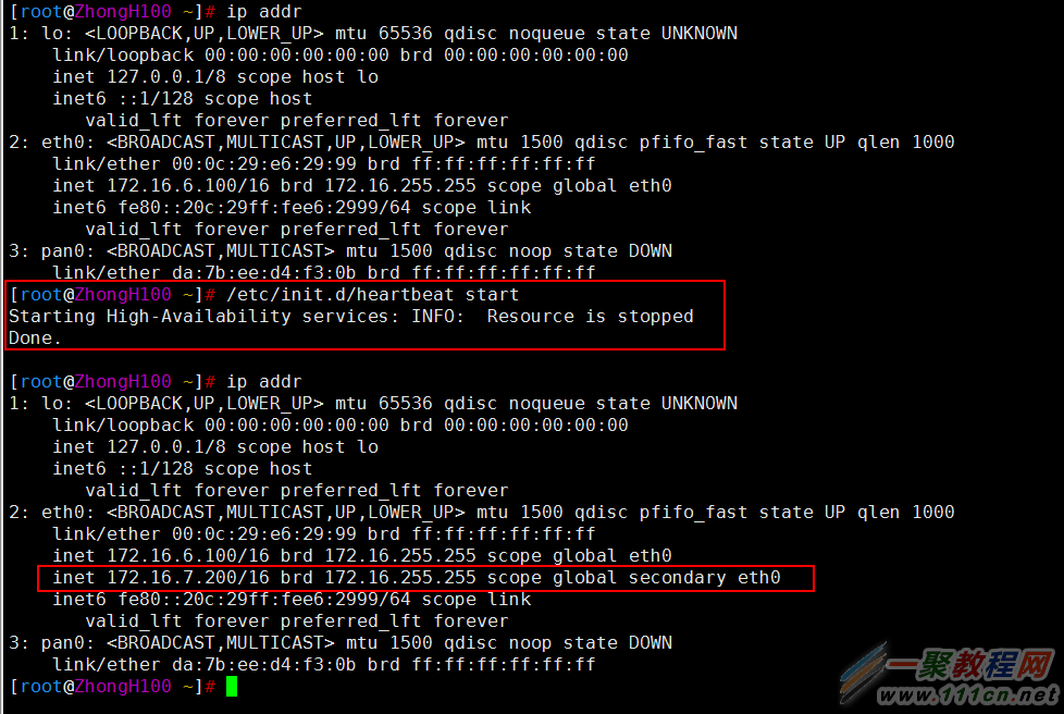 Linux高可用(HA)之Heartbeat+Nginx+MySQL+NFS實現WEB+SQL服務高可用