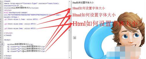 html字體大小怎麼設置